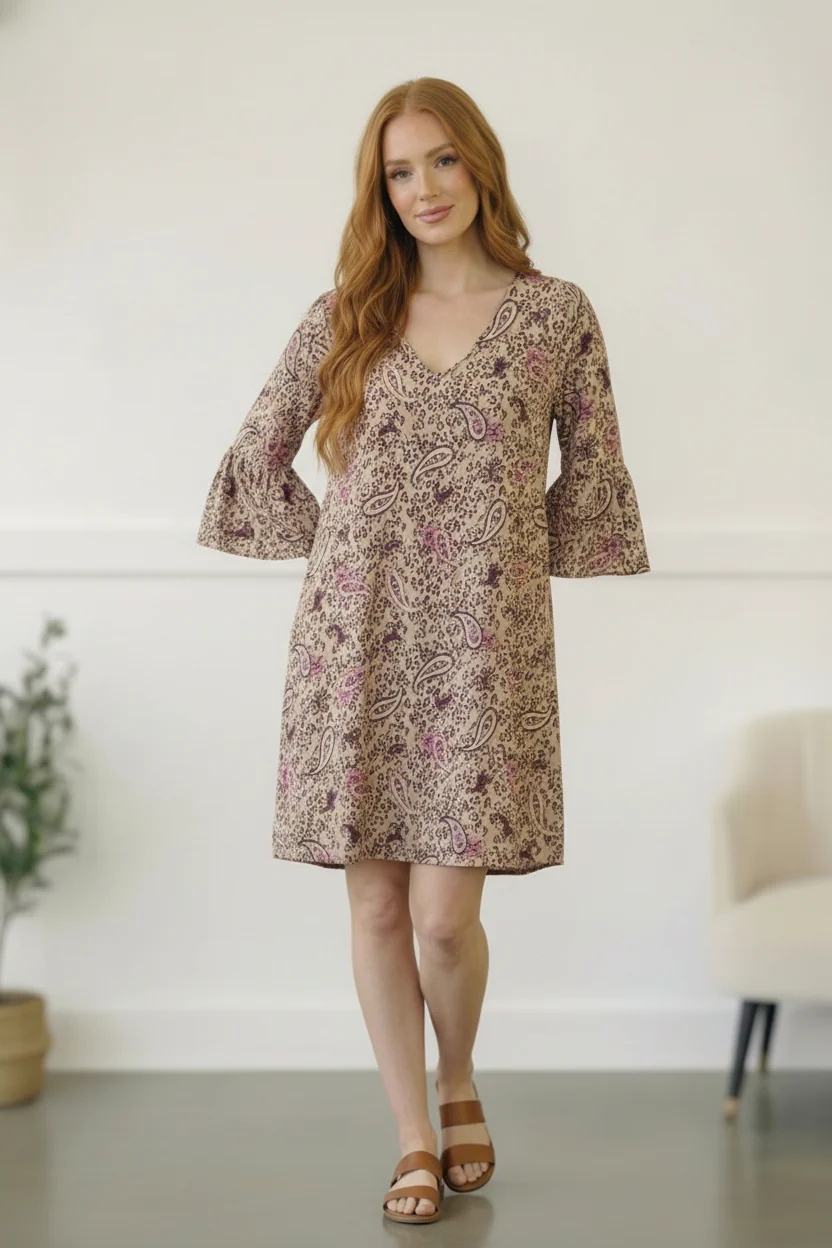 Animal Paisley Dress