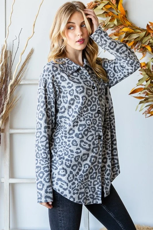 Animal Print Button Down Shirts - Image 5
