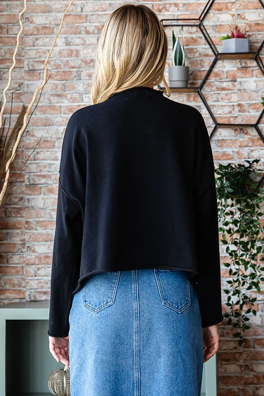 Black "Hello Love" Sweater - Image 3