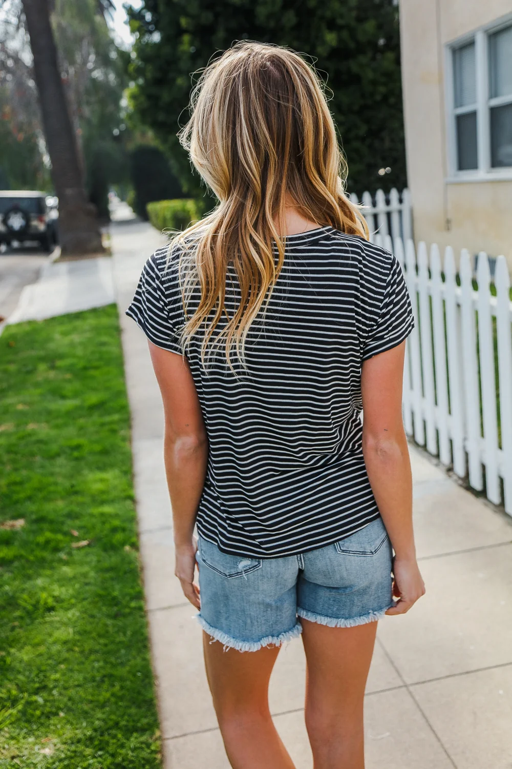 Black & Ivory Stripe Top - Image 5