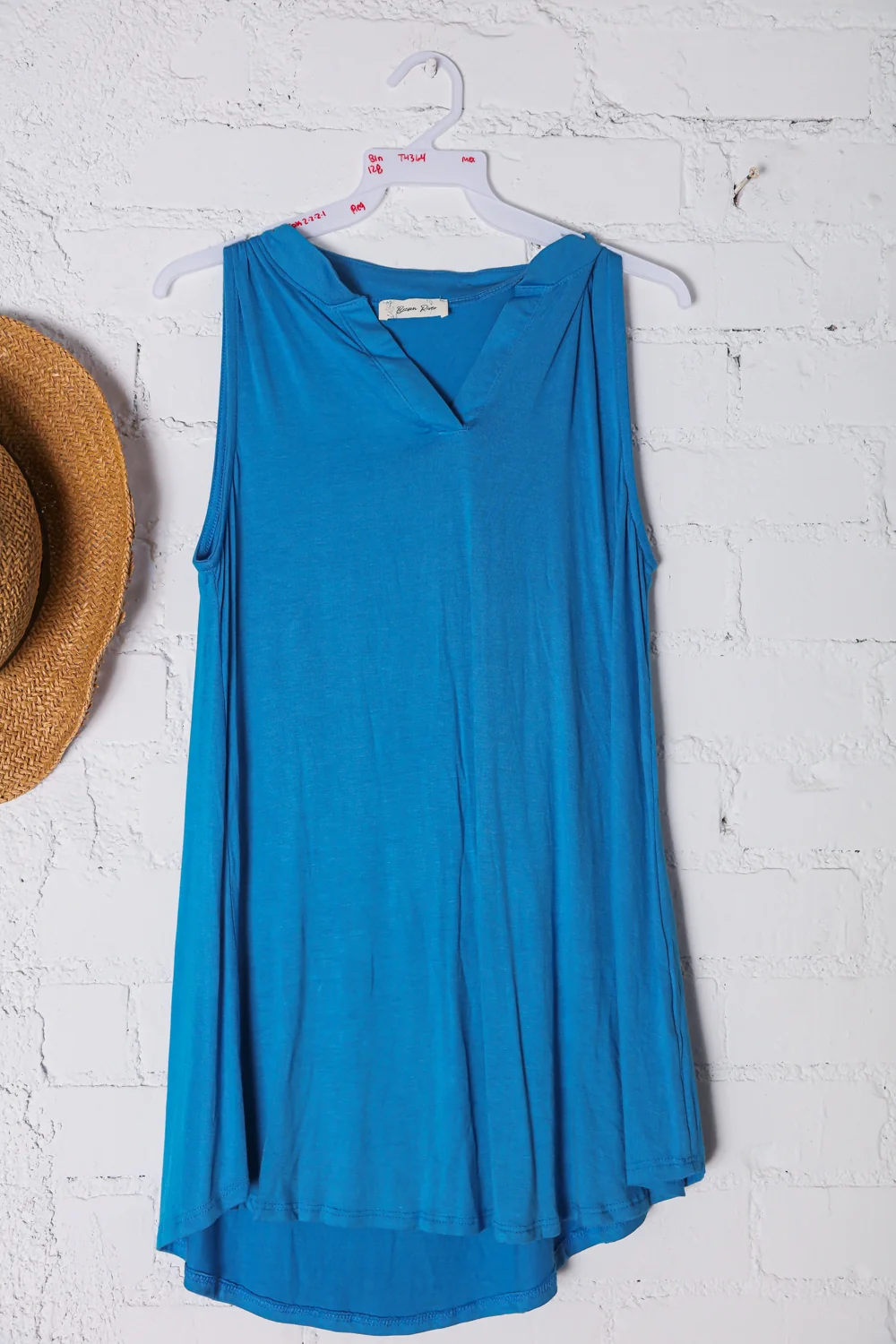 Blue Solid Top