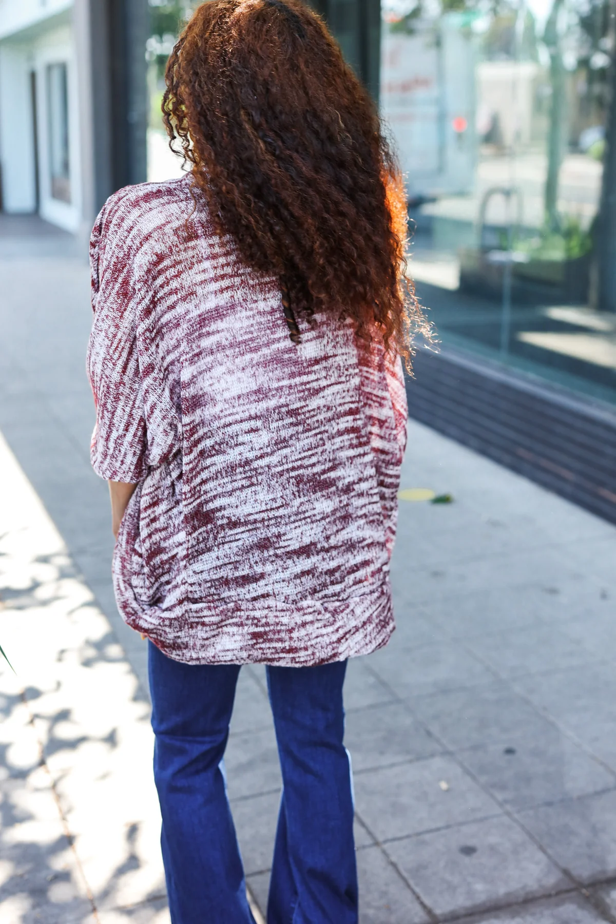 Burgundy Knit Cardigan - Image 7