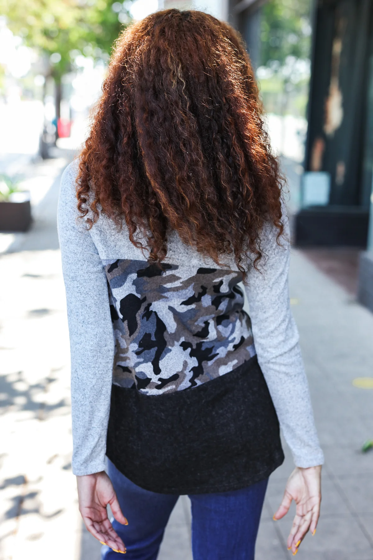 Camo Cowl Neck Sweater - Image 7