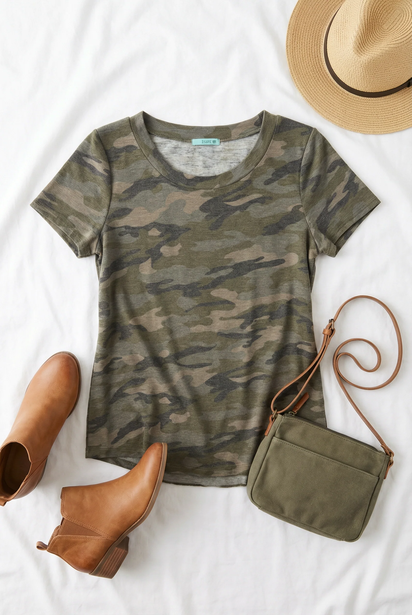 Camo Print Top