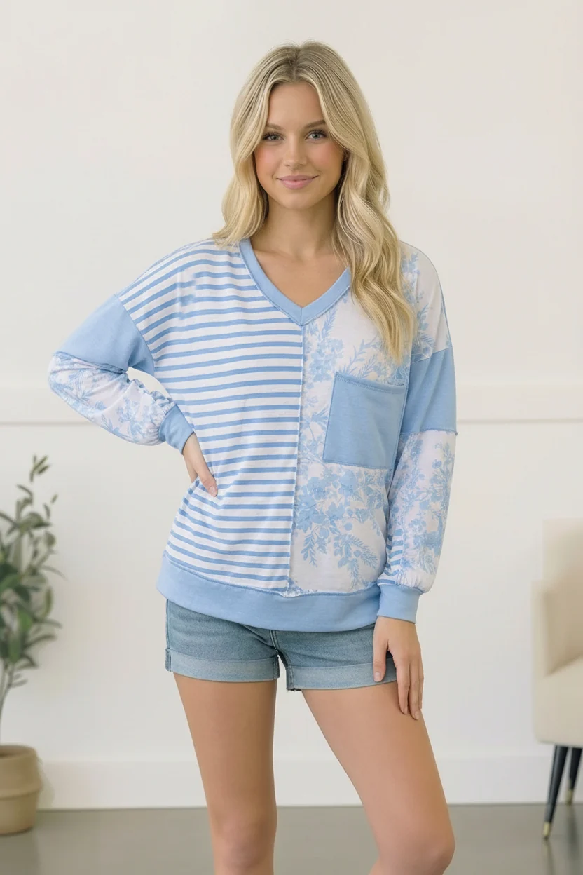 Coastal Calm Colorblock Top (Open Pack) - Image 7