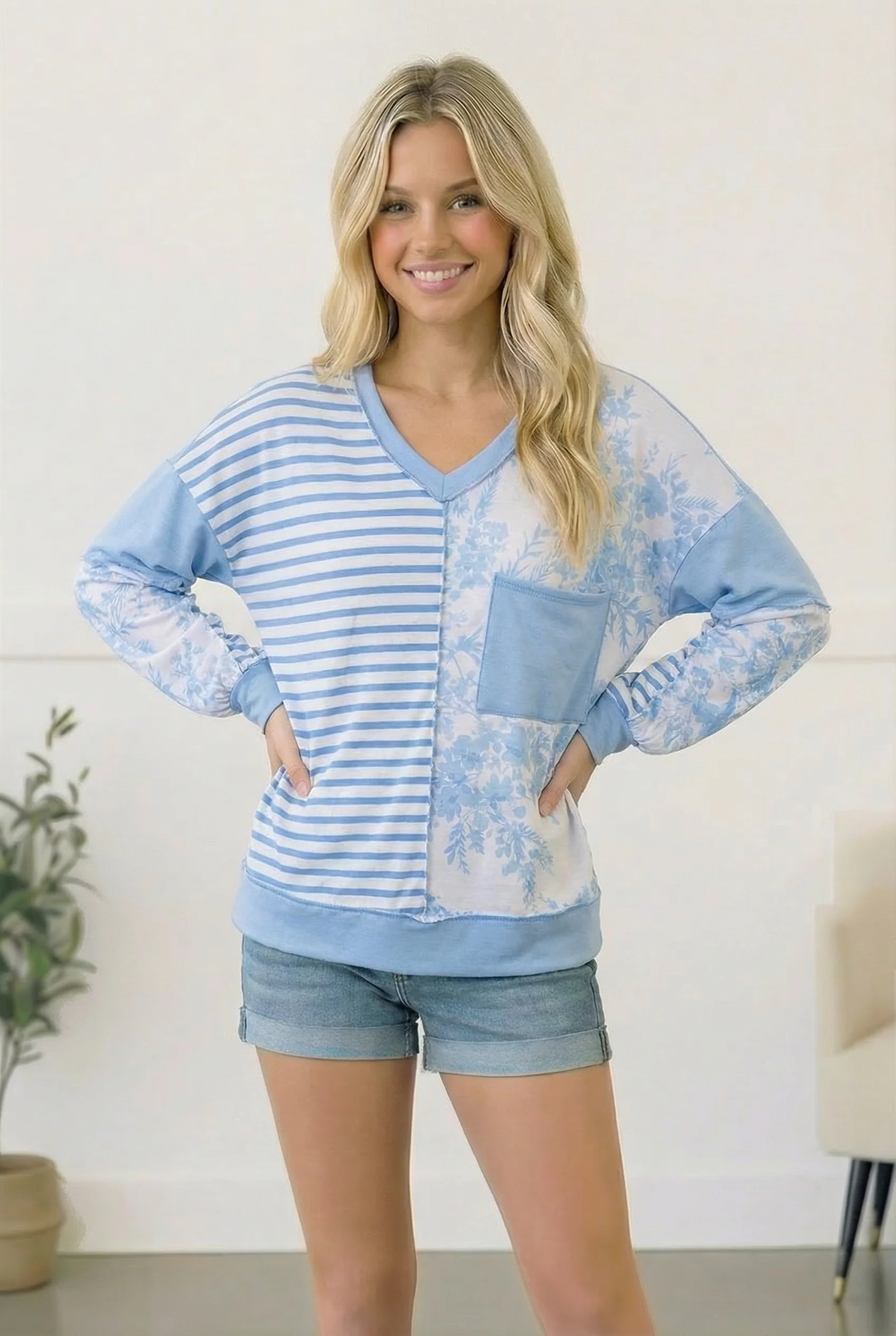 Coastal Calm Colorblock Top (Open Pack) - Image 8