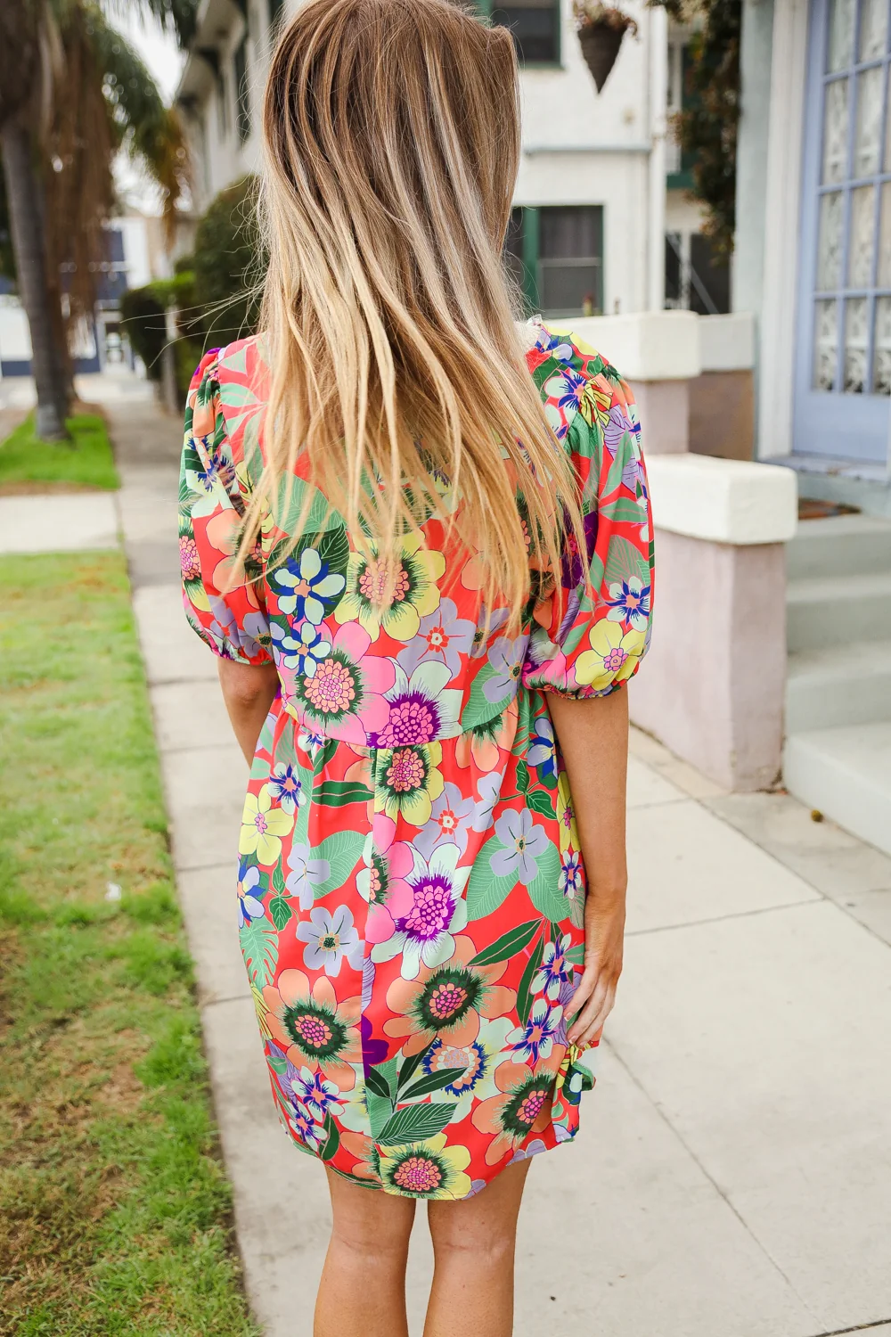 Coral Multi Tropic Dress - Image 7