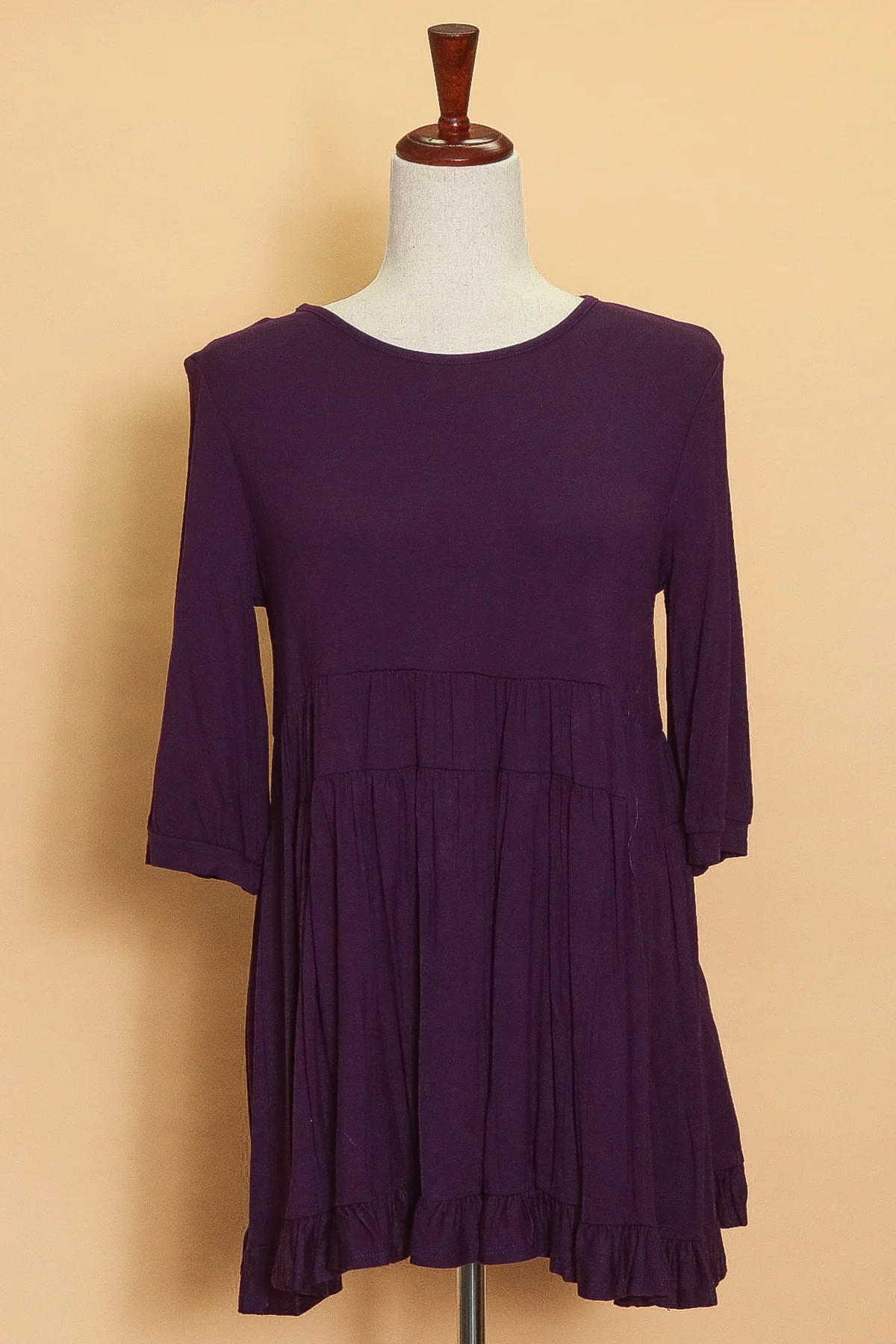 Eggplant Tiered Tunic