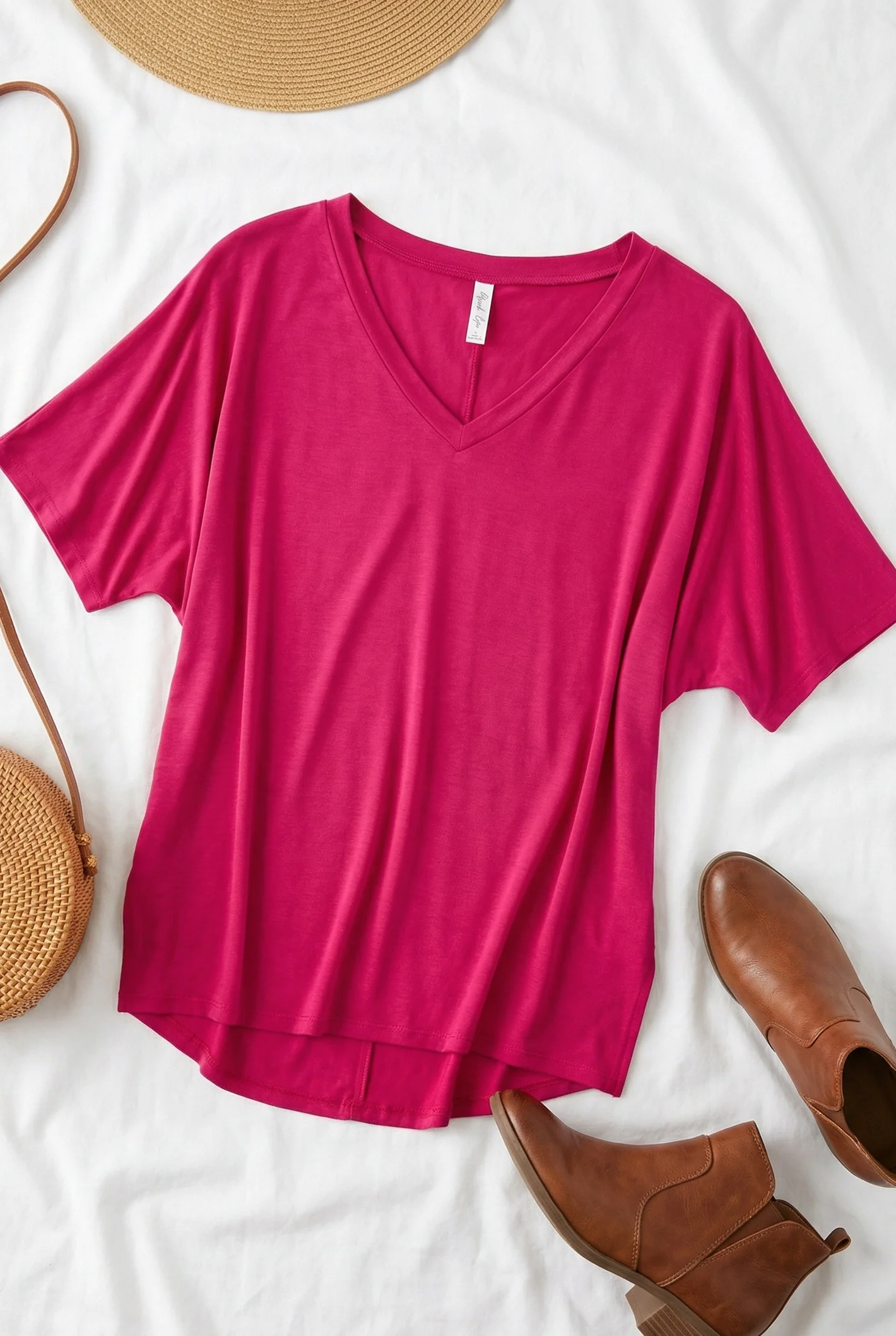 Fuchsia Solid Top