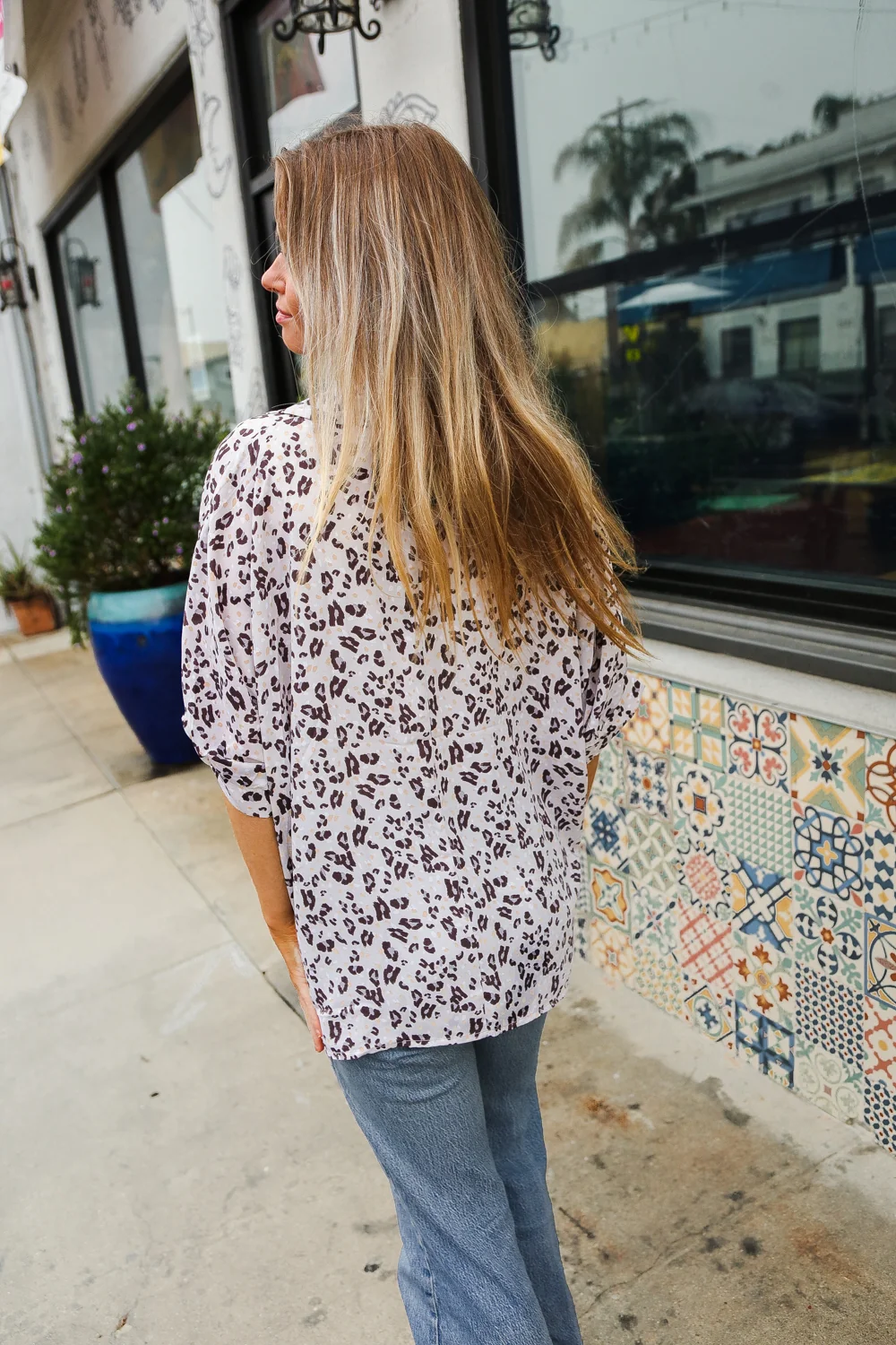 Ivory Animal Button Down Top - Image 7