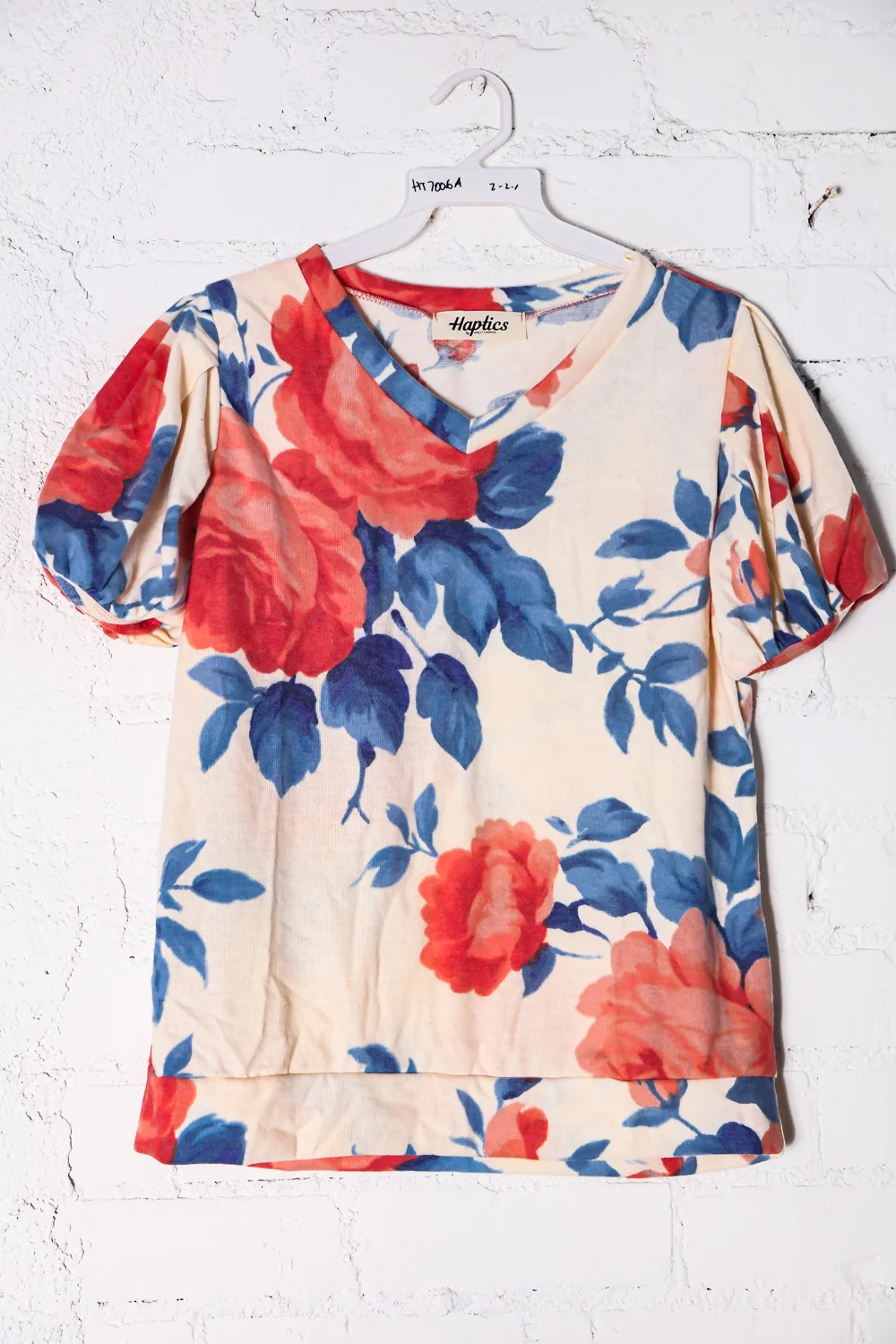 Ivory Floral Hacci Top