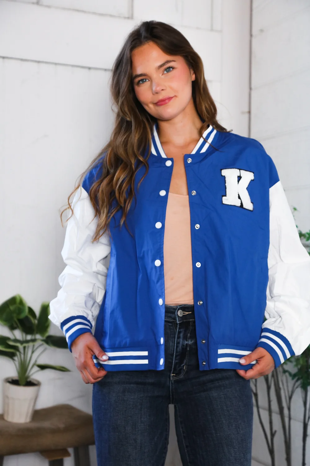 K Letterman Blue Jacket - Image 7