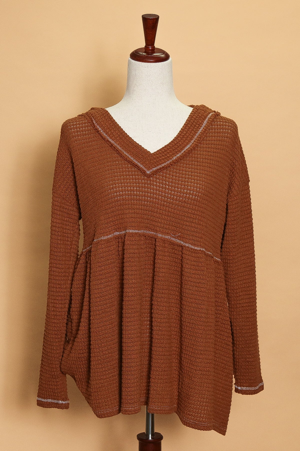 Mocha Waffle Babydoll Long Sleeve (4pc)