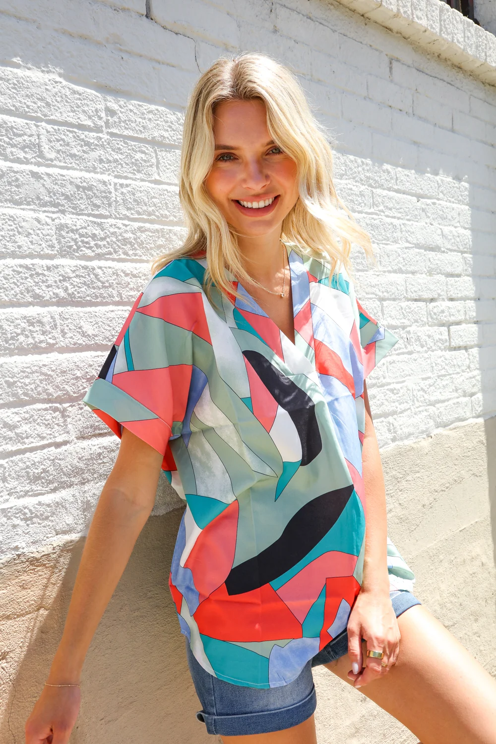 Multi Geo Print Top - Image 4