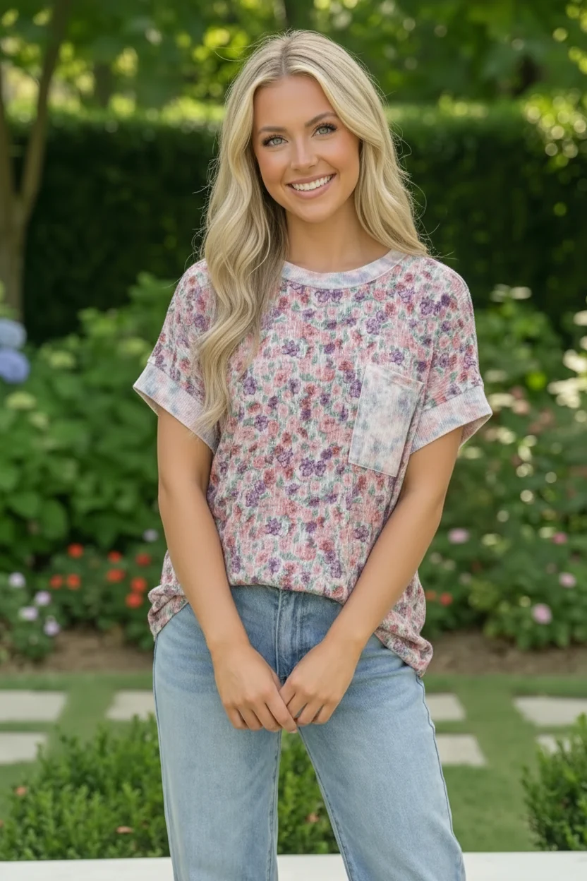 Patchwork Dreams Short Sleeve Top (Open Pack) - Image 9