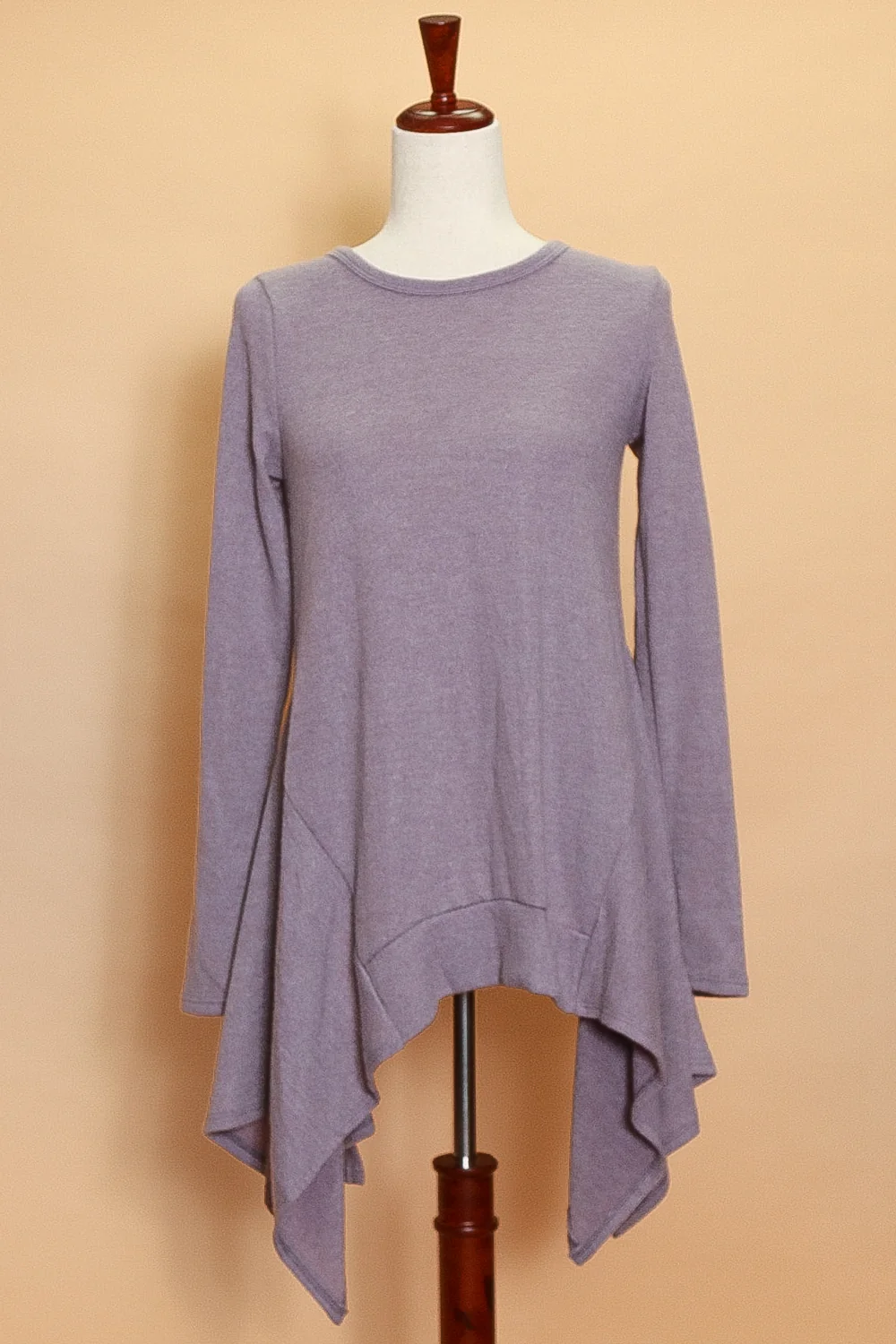 Plum Angled Pullover