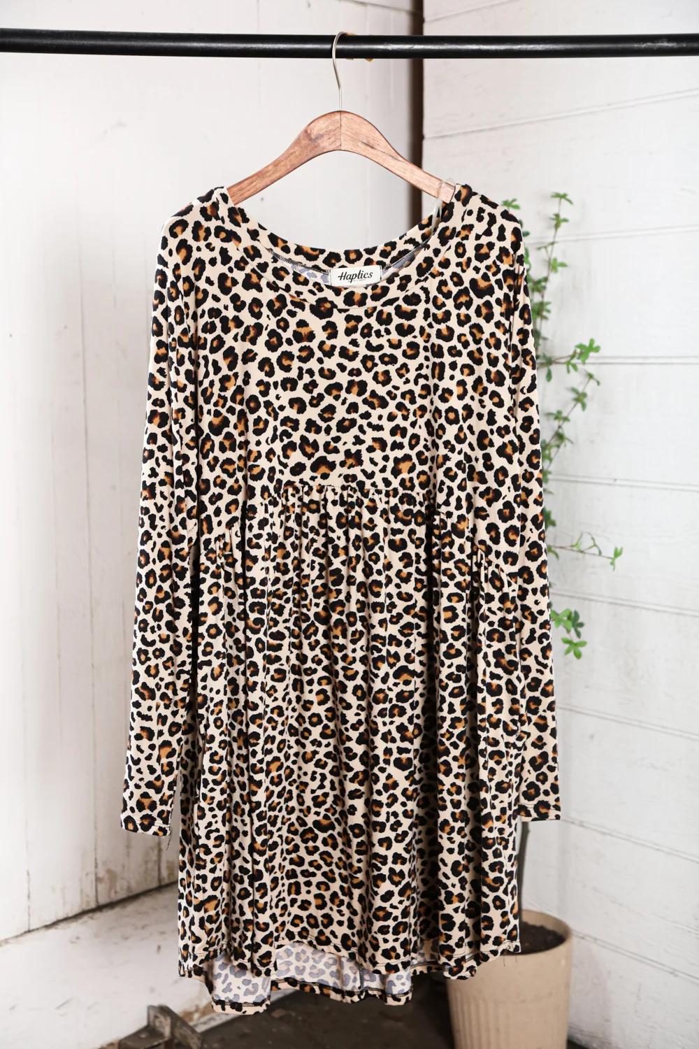 Plus Animal Babydoll Dress