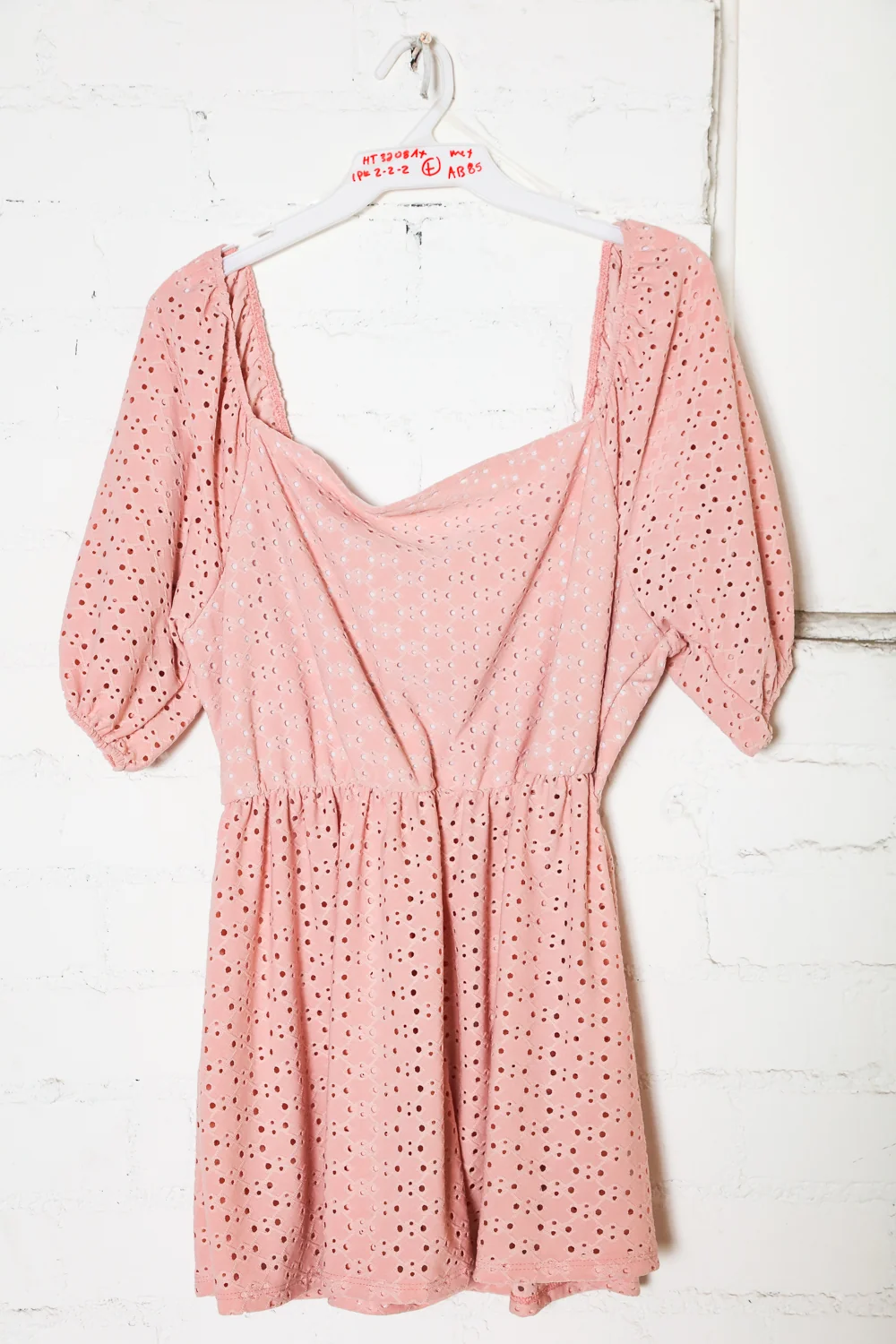 Plus Babydoll Peplum Bubble Puff Short Sleeve Knit