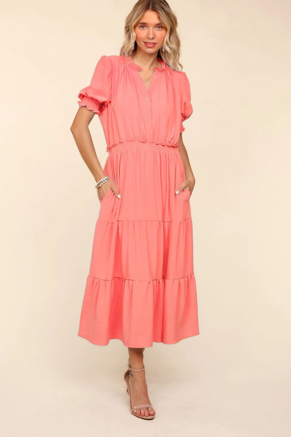 PLUS BUTTON DOWN MAXI LENGTH WITH SIDE POCKETS - Image 8