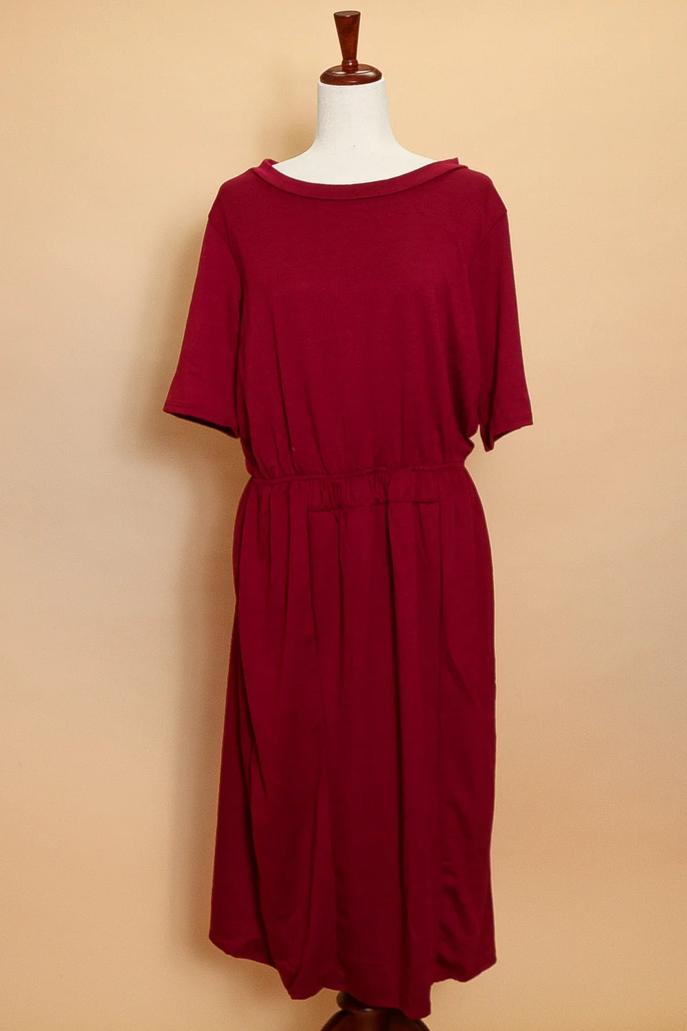 Plus Cinch Waist T Shirt Dress