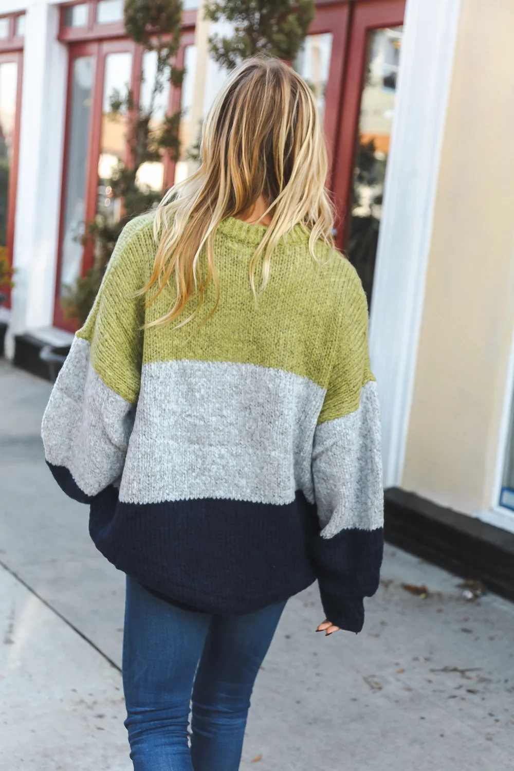 Plus Green & Navy Ultra Thick Sweater - Image 6