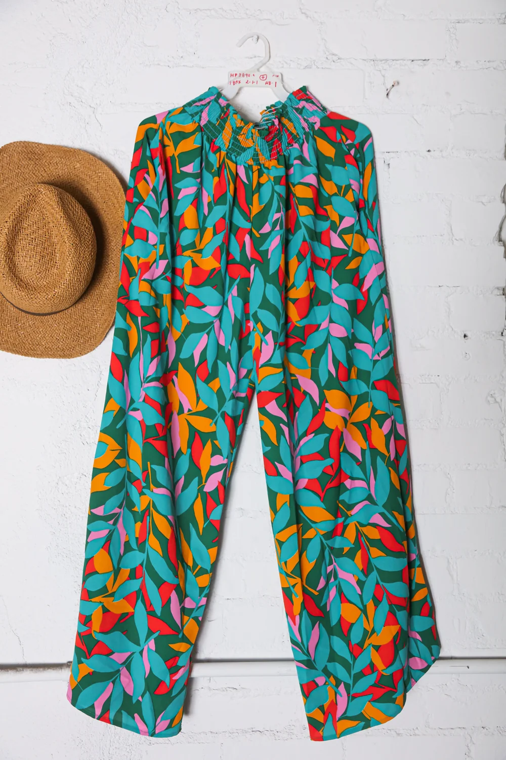 Plus Green Tropic Floral Bottoms