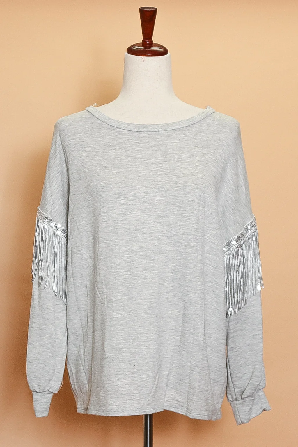 Plus Grey French Terry Top
