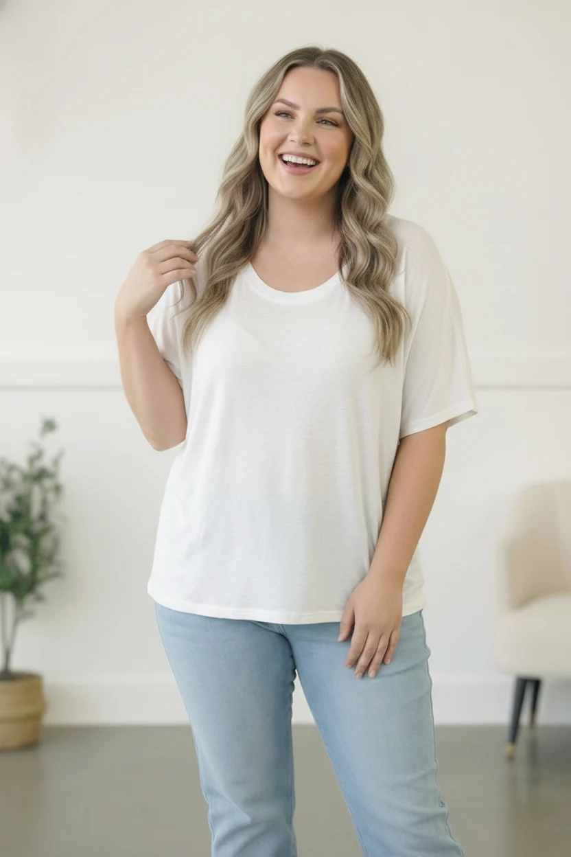 Plus Ivory Top