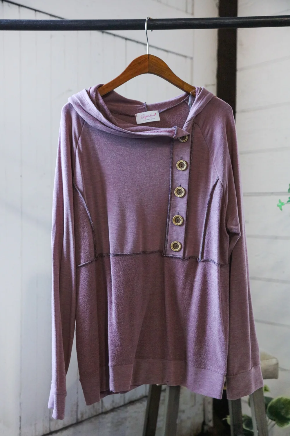 Plus Mauve French Terry Sweater