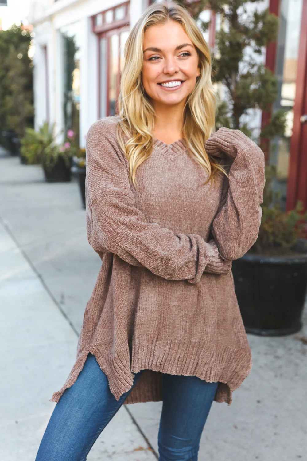 Plus Mocha Soft Thick Sweater - Image 2
