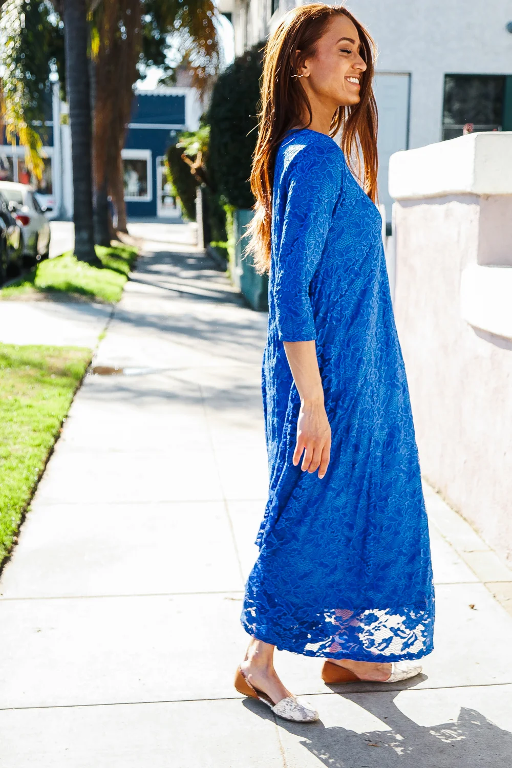 Plus Royal Crochet Lined Pocketed Maxi Dress - Image 7