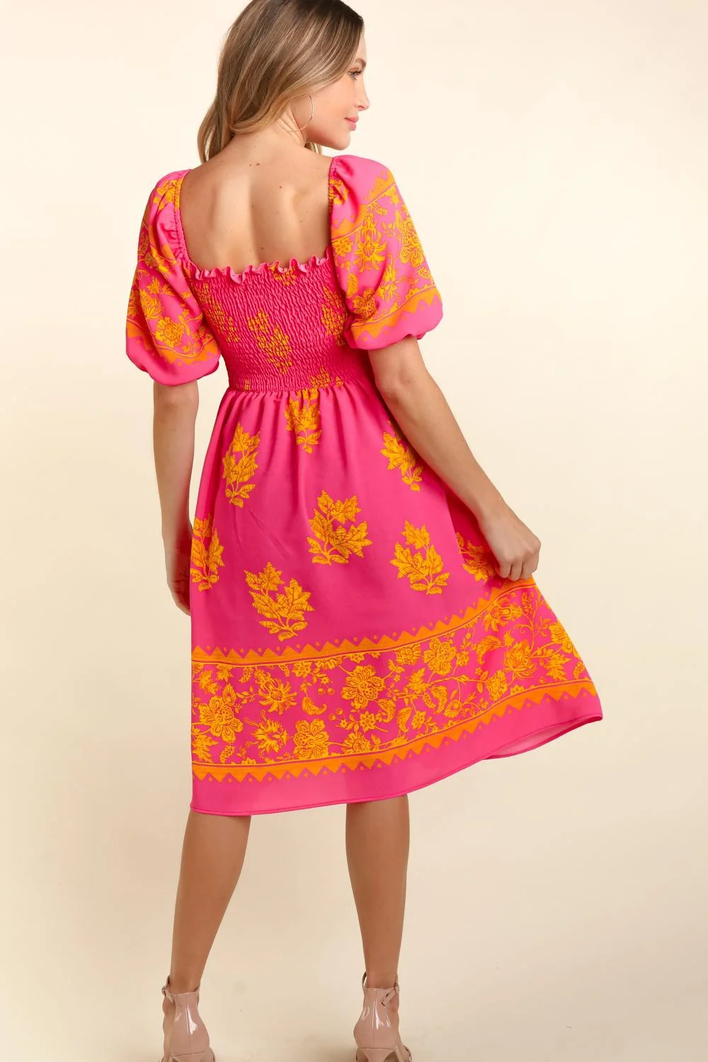 PLUS SMOCKING ELBOW BUBBLE PUFF SLEEVE WITH POCKET - Image 5