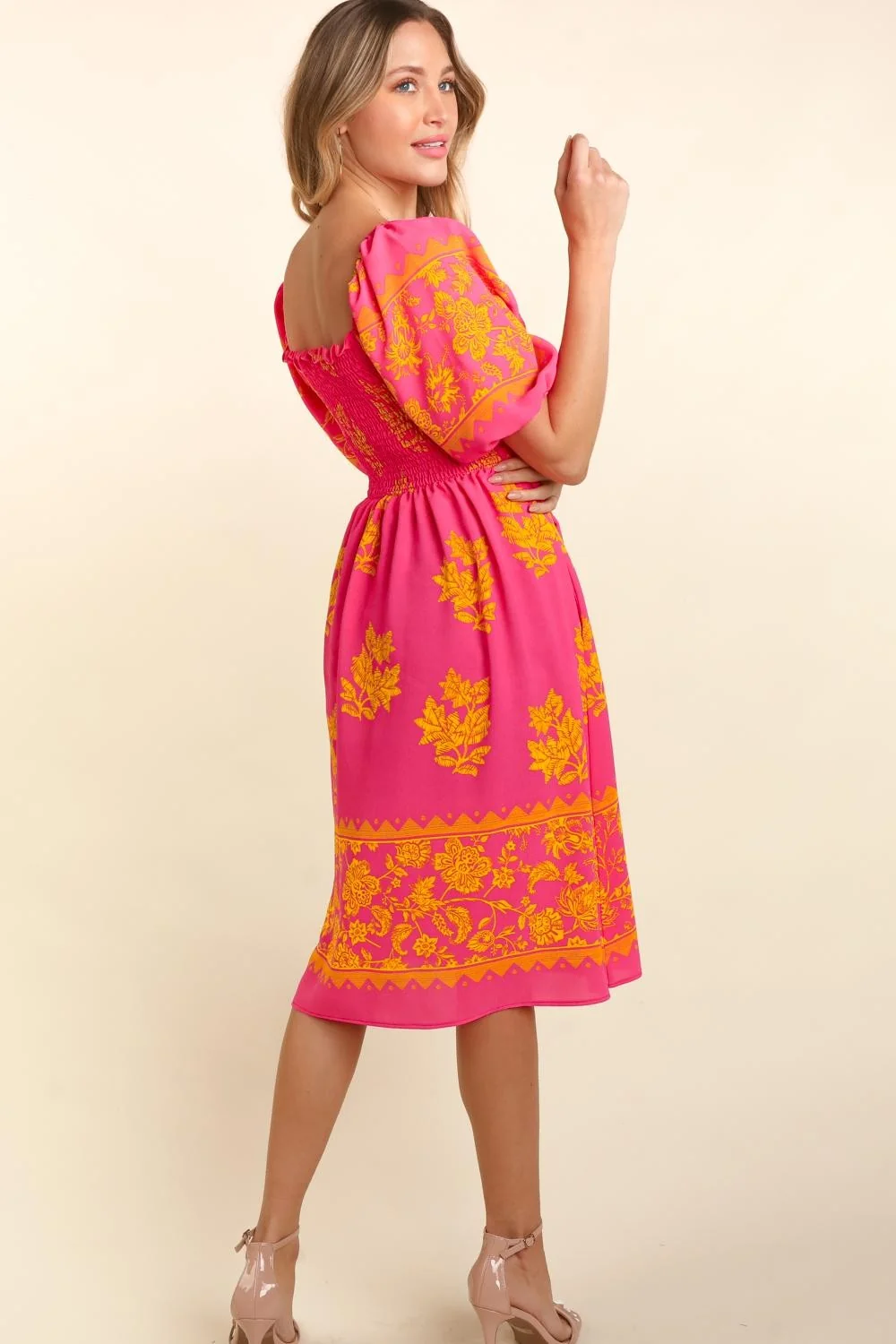 PLUS SMOCKING ELBOW BUBBLE PUFF SLEEVE WITH POCKET - Image 6