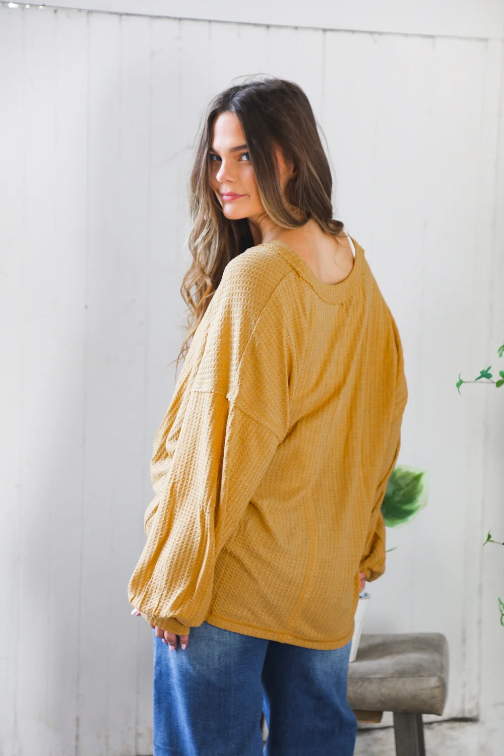 Plus Mustard Thermal Top - Image 4
