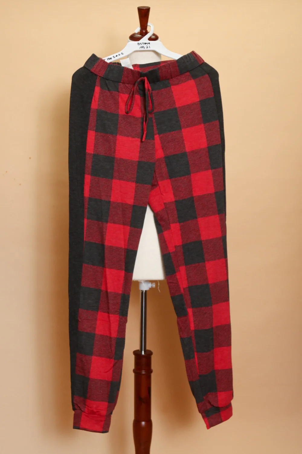 Red & Black Plaid Pants