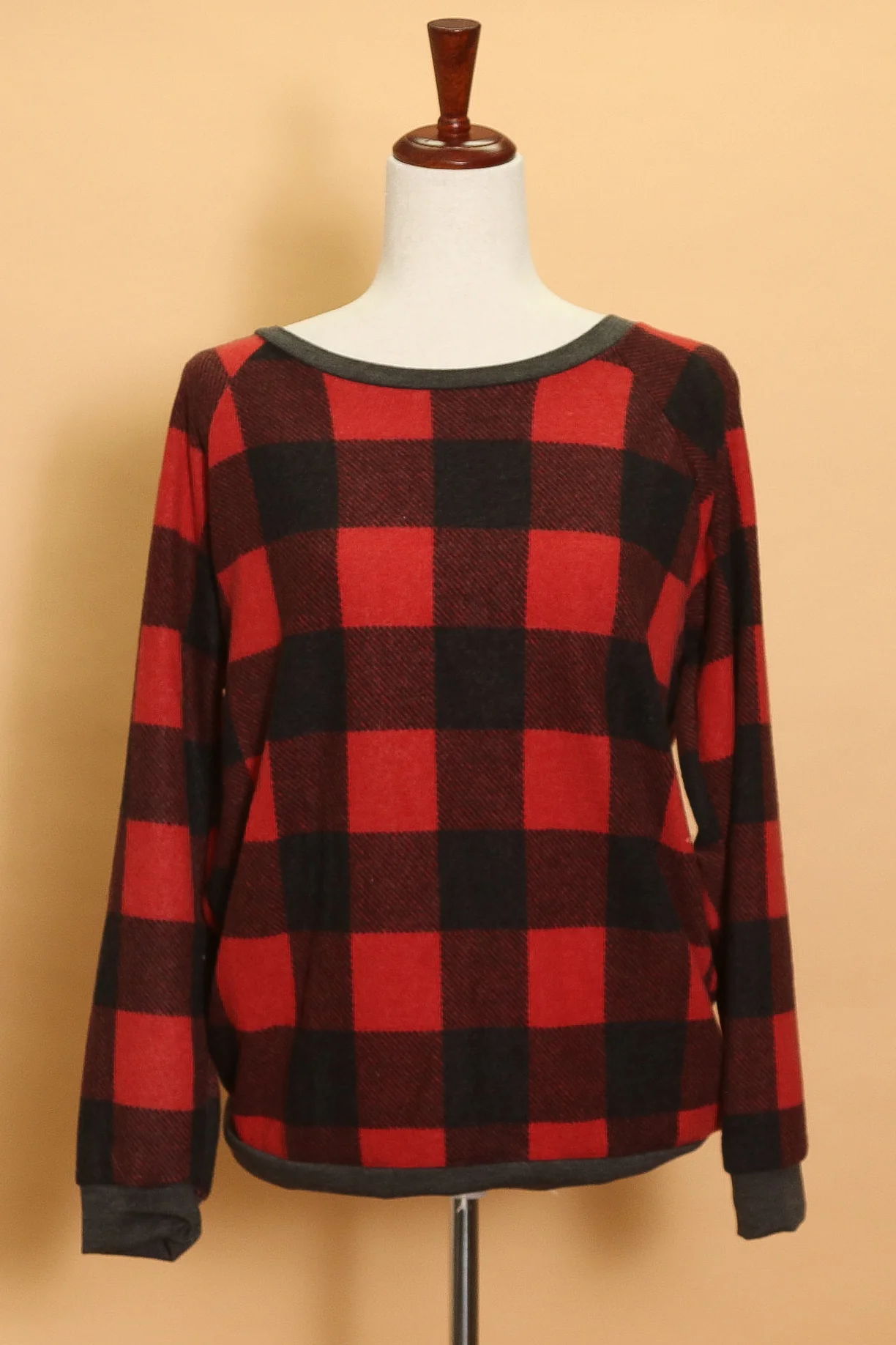 Red Plaid Sweater (4pc)