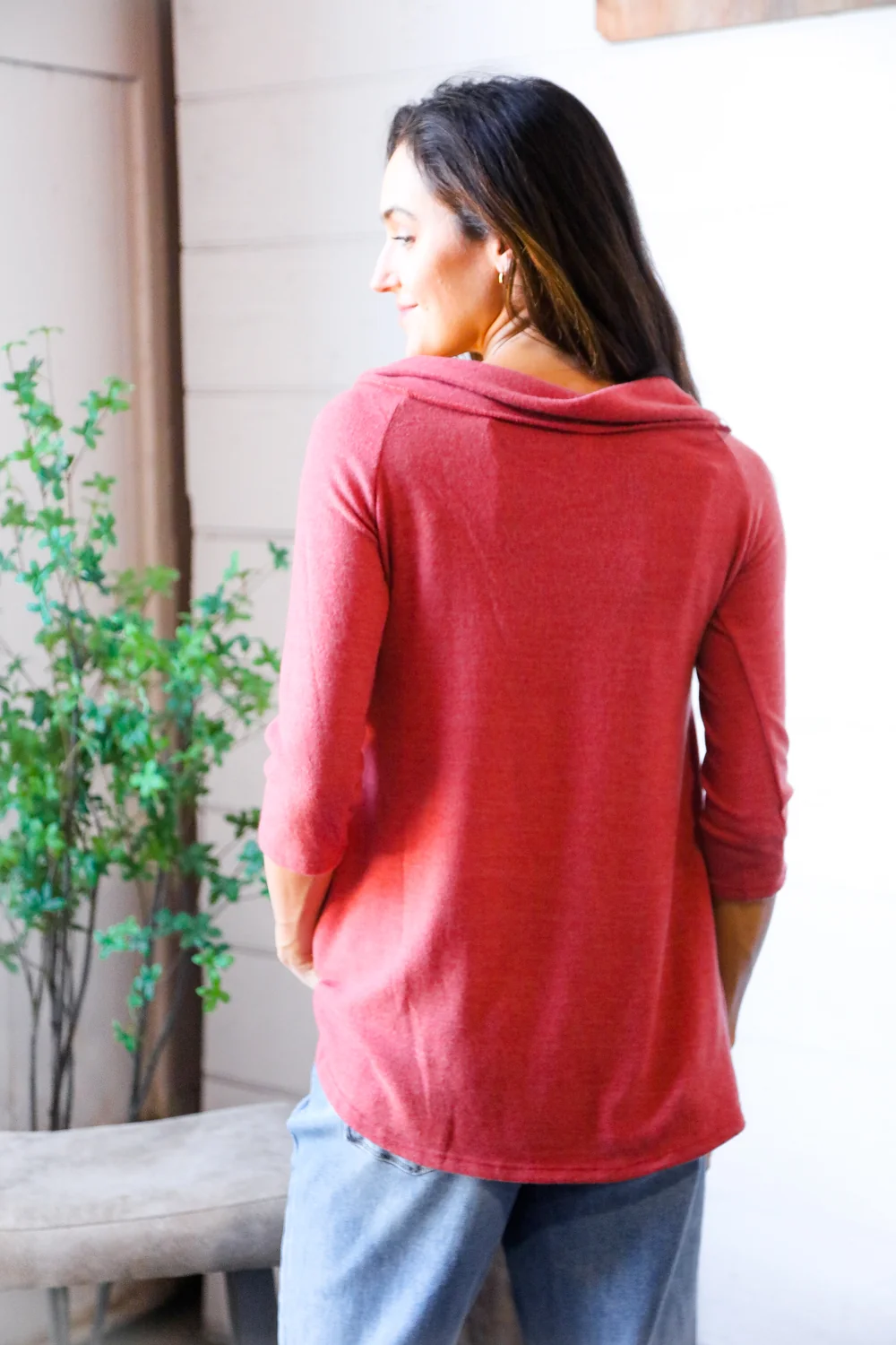 Rust Cross Design Top - Image 3