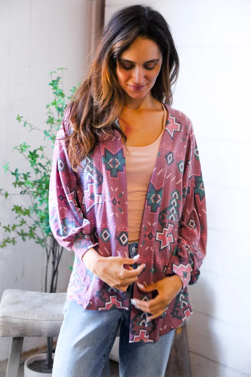 Rust Tribal Cardigan - Image 7