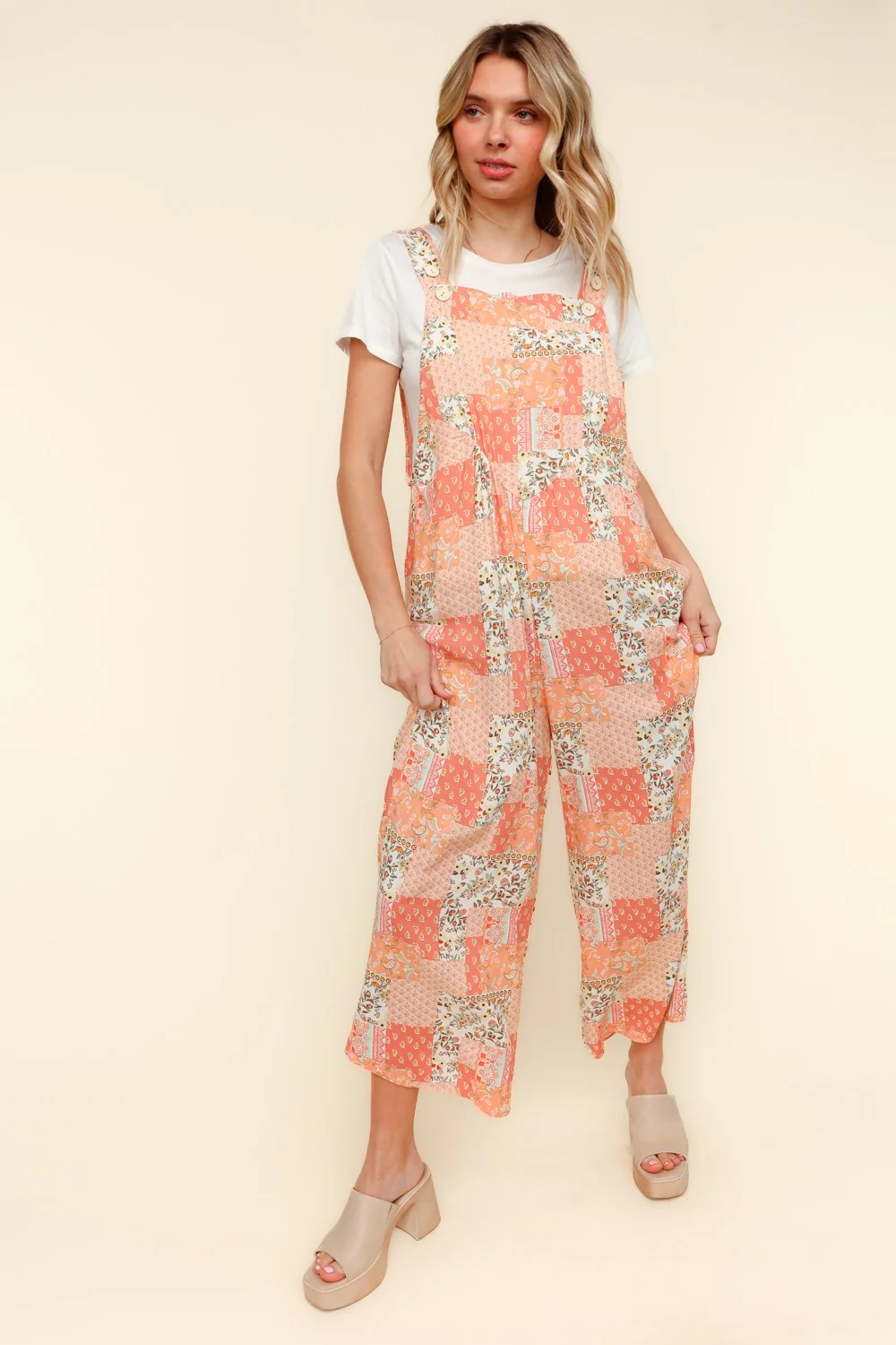 SLEEVELESS PATCHWORK  JUMPSUIT - Image 5