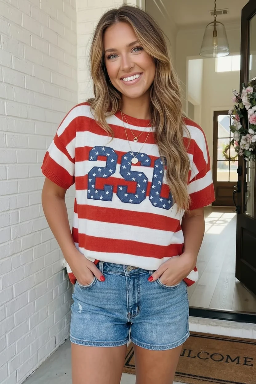 Stars and Stripes '250' Top (Open Pack) - Image 2