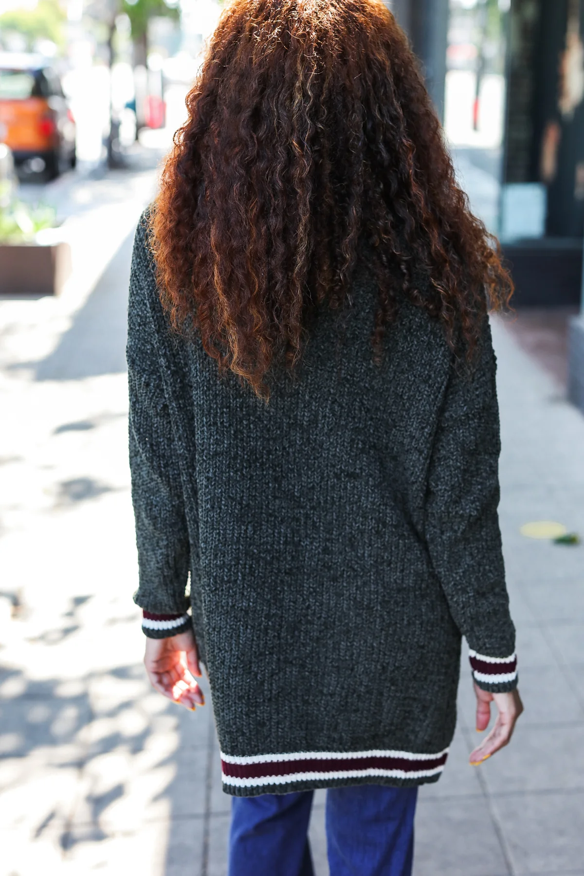 Plus Thick Green Cardigan - Image 6