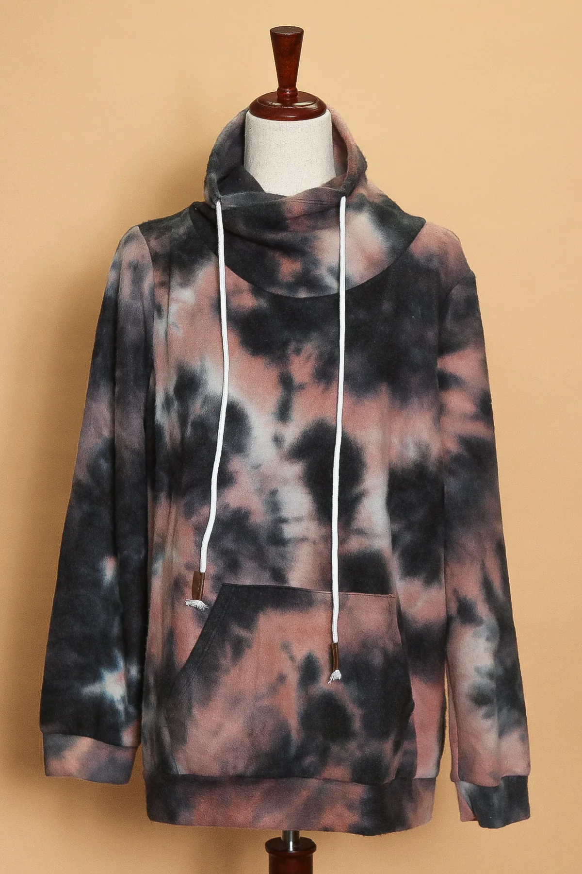 Tie Dye Cowl Neck Pullover (6pc)