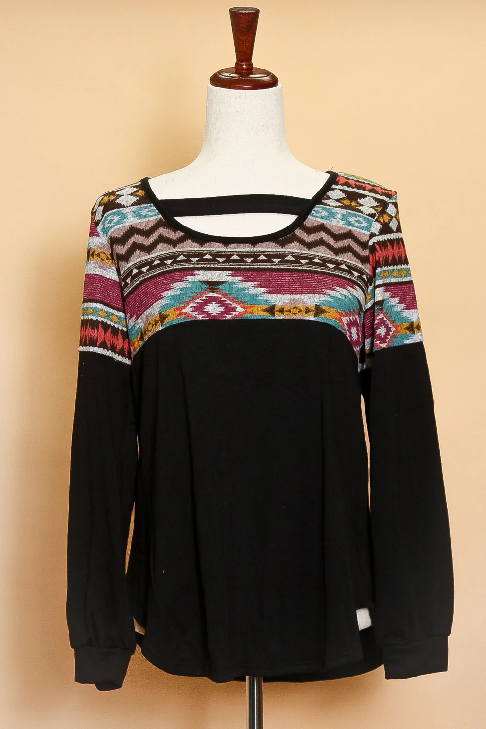 Tribal Cut Out Sweater